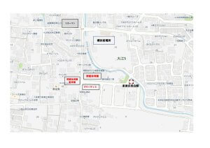 東南自治会館地図のサムネイル